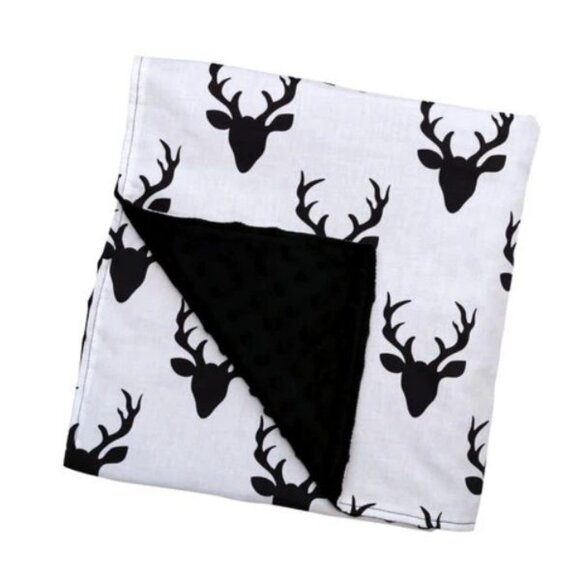 Jikka Baby Blanket Deer Head Print Reversible - Picture 5 of 5